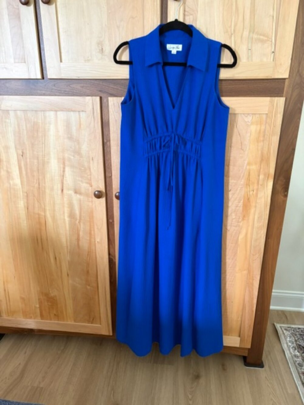 Harper Rose Vibrant Blue Textured Maxi Dress - Size 12